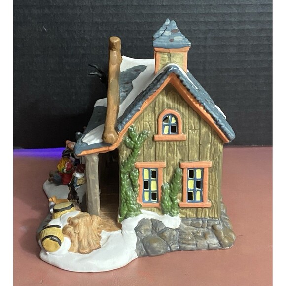 Victorian Village Collectibles 2000 Edition Old Towne Frost Fishing Shop Vintage - Picture 5 of 10